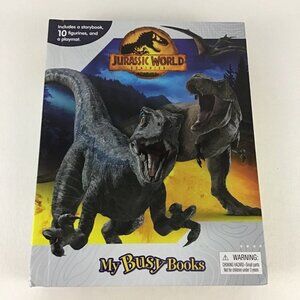 Jurassic World Dominion My Busy Books Storybook PVC Figures Playmat New Sealed